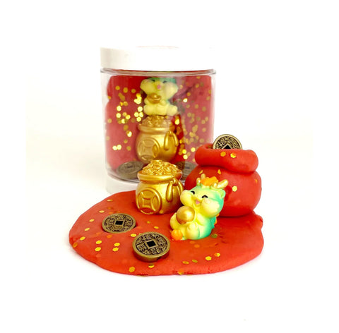 Earth Grown KidDoughs Mini Dough-to-Go Kit - Chinese New Year Dragon (Scented) - Let Them Be Little, A Baby & Children's Clothing Boutique