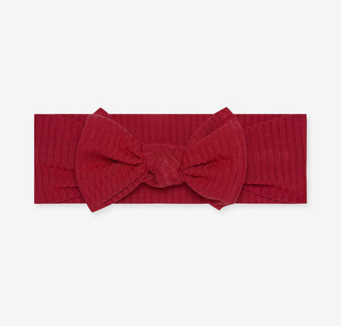 Posh Peanut Headwrap - Dark Red Ribbed - Let Them Be Little, A Baby & Children's Clothing Boutique