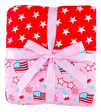 Birdie Bean Quilted Toddler Blanket - Glory / Star - Let Them Be Little, A Baby & Children's Clothing Boutique