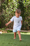 Trotter Street Kids Short Sleeve Applique Tee - Soccer - Let Them Be Little, A Baby & Children's Clothing Boutique