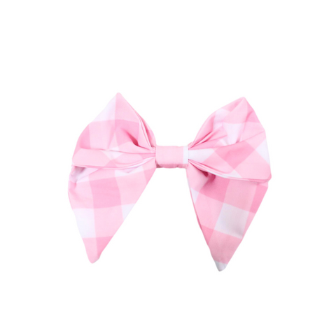 Be Girl Clothing Classic Bow - Pink Plaid - Let Them Be Little, A Baby & Children's Clothing Boutique
