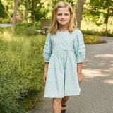 Pink Chicken Brooke Dress - Blue Tulips - Let Them Be Little, A Baby & Children's Clothing Boutique