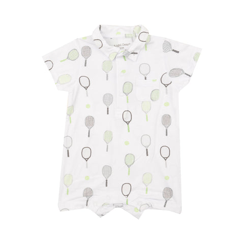 Angel Dear Polo Shortie - Tennis Green - Let Them Be Little, A Baby & Children's Clothing Boutique