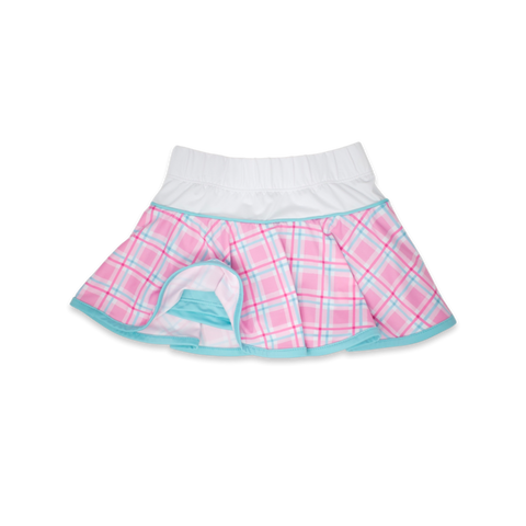 Set Athleisure Quinn Skort - Pink Plaid - Let Them Be Little, A Baby & Children's Clothing Boutique