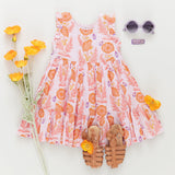Pink Chicken Kelsey Dress - Purple Gilded Floral - Let Them Be Little, A Baby & Children's Clothing Boutique
