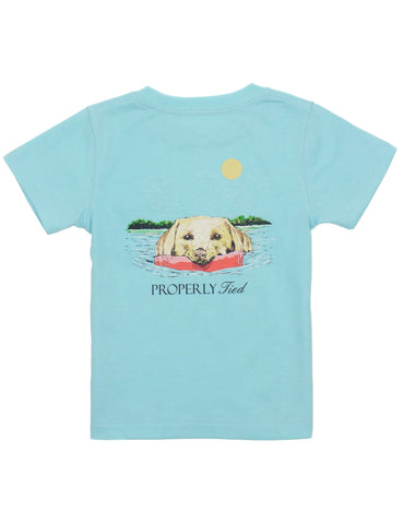 Properly Tied Short Sleeve Signature Tee - Spring Retreive - Let Them Be Little, A Baby & Children's Clothing Boutique