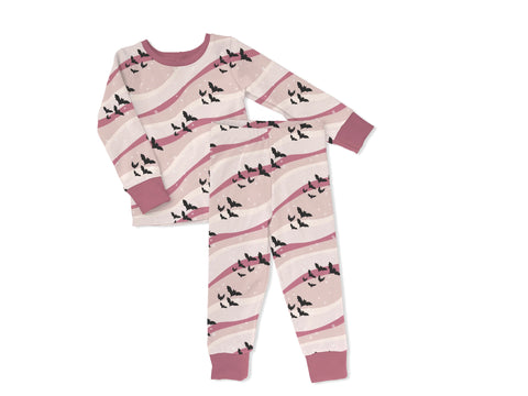 Sweet P Baby Co. 2 Piece PJ Set - Mauve Bats - Let Them Be Little, A Baby & Children's Clothing Boutique