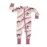 Sweet P Baby Co. Convertible Zip Romper - Mauve Bats - Let Them Be Little, A Baby & Children's Clothing Boutique
