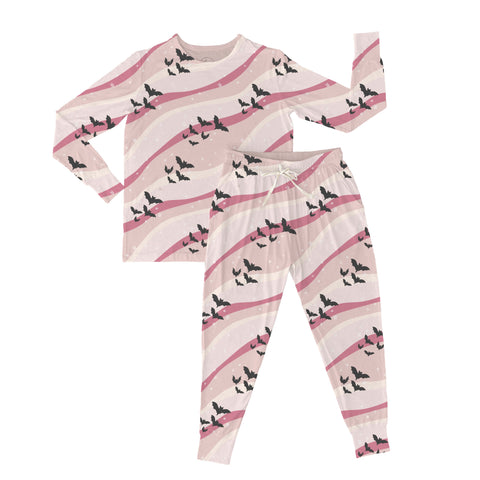 Sweet P Baby Co. Women’s 2 Piece PJ Set - Mauve Bats - Let Them Be Little, A Baby & Children's Clothing Boutique