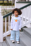 Trotter Street Kids Long Sleeve Applique Tee - Pumpkin Trio - Let Them Be Little, A Baby & Children's Clothing Boutique