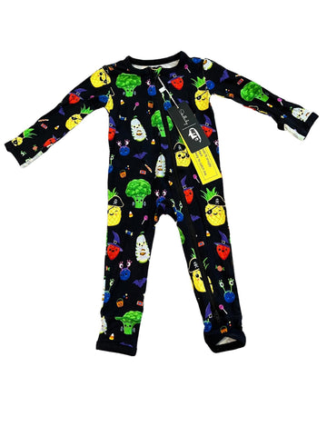 Soulbaby Zip Cozie Romper - Hey Bear Boo Bear - Let Them Be Little, A Baby & Children's Clothing Boutique