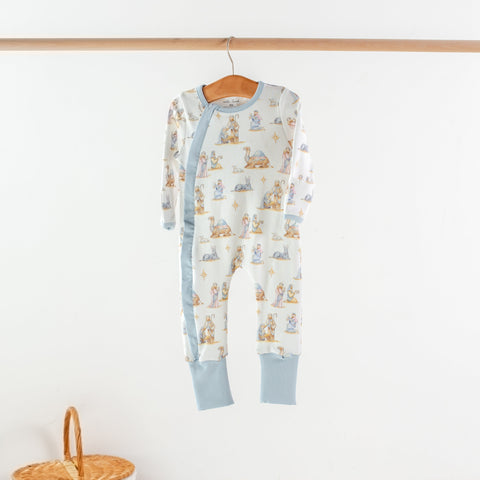 Nola Tawk Organic Cotton Convertible Zip Pajama - O Holy Night - Let Them Be Little, A Baby & Children's Clothing Boutique