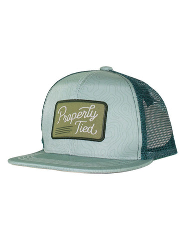 Properly Tied Sportsman Youth Trucker Hat - Moss Topo - Let Them Be Little, A Baby & Children's Clothing Boutique