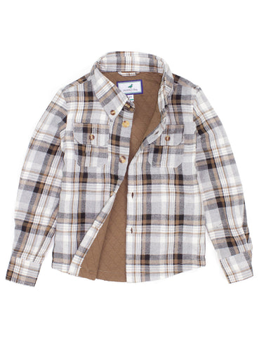 Properly Tied Cypress Shirt Jacket - Barnwood - Let Them Be Little, A Baby & Children's Clothing Boutique