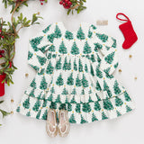 Pink Chicken Spencer Dress - Festive Forest - Let Them Be Little, A Baby & Children's Clothing Boutique