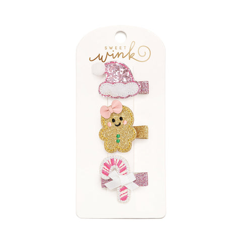 Sweet Wink Hair Clip Set - Gingerbread - Let Them Be Little, A Baby & Children's Clothing Boutique