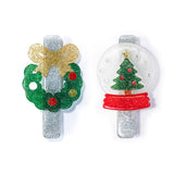 Lilies & Roses Alligator Clip - Christmas Wreath & Snow Globe - Let Them Be Little, A Baby & Children's Clothing Boutique