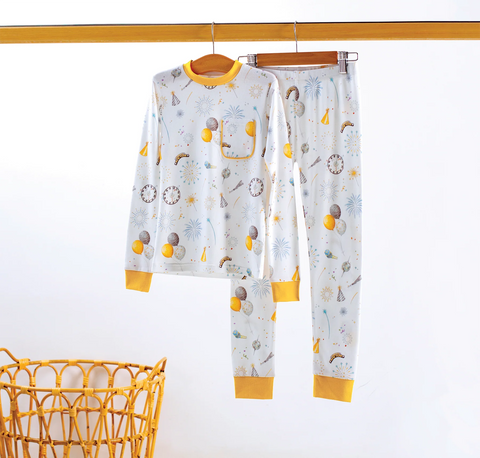 Nola Tawk Long Sleeve Organic Cotton PJ Set - New Year’s Eve - Let Them Be Little, A Baby & Children's Clothing Boutique