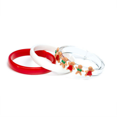 Lilies & Roses Bangle Set - Gingerbread Mini Cookies - Let Them Be Little, A Baby & Children's Clothing Boutique