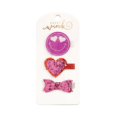 Sweet Wink Hair Clip Set - Lover Babe - Let Them Be Little, A Baby & Children's Clothing Boutique