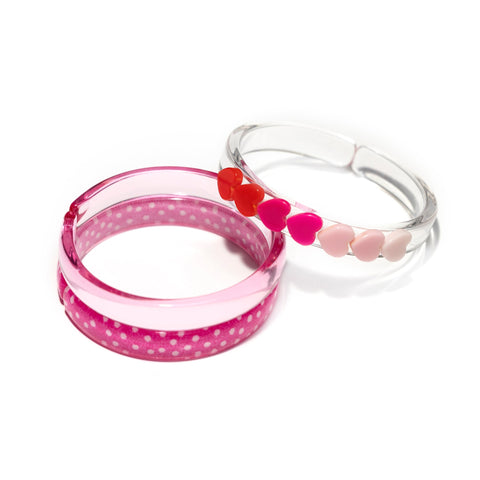 Lilies & Roses Bangle Set - Centipede Heart Pink Shades - Let Them Be Little, A Baby & Children's Clothing Boutique