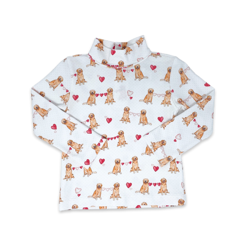 Lullaby Set Tot Turtleneck - Puppy Love, Pink Dot - Let Them Be Little, A Baby & Children's Clothing Boutique