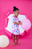 Birdie Bean Short Sleeve Birdie Lounge Gown - Gia - Let Them Be Little, A Baby & Children's Clothing Boutique