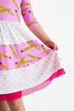 Birdie Bean 3/4 Sleeve Birdie Dress - Grace / Marie - Let Them Be Little, A Baby & Children's Clothing Boutique