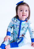 Birdie Bean Zip Romper w/ Convertible Foot - Arthur - Let Them Be Little, A Baby & Children's Clothing Boutique