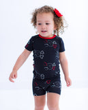 Birdie Bean Short Sleeve w/ Shorts 2 Piece PJ Set - Briggs - Let Them Be Little, A Baby & Children's Clothing Boutique