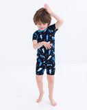 Birdie Bean Short Sleeve w/ Shorts 2 Piece PJ Set - Bolt - Let Them Be Little, A Baby & Children's Clothing Boutique