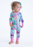 Birdie Bean Zip Romper w/ Convertible Foot - Mariah - Let Them Be Little, A Baby & Children's Clothing Boutique