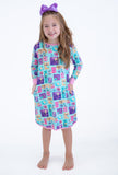 Birdie Bean Long Sleeve Birdie Lounge Gown - Mariah - Let Them Be Little, A Baby & Children's Clothing Boutique
