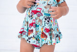 Birdie Bean Short Sleeve Birdie Twirl Bodysuit - Morgan - Let Them Be Little, A Baby & Children's Clothing Boutique