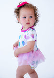 Birdie Bean Short Sleeve Metallic Foil Tulle Birdie Bubble - Gia - Let Them Be Little, A Baby & Children's Clothing Boutique