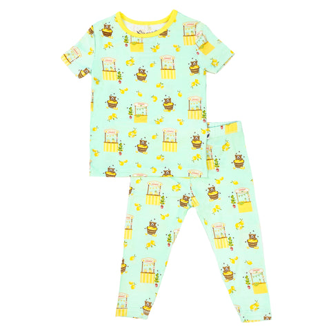 Free Birdees Short Sleeve Pajama Set - Lemonade Stands & Honey Bears - Let Them Be Little, A Baby & Children's Clothing Boutique
