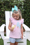 Trotter Street Kids Ruffle Sleeve Applique Shorts Set - Ice Cream Social - Let Them Be Little, A Baby & Children's Clothing Boutique