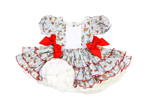 Be Girl Clothing Ivy Dress - Deck the Halls PRESALE - Let Them Be Little, A Baby & Children's Clothing Boutique
