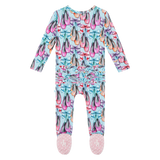 Posh Peanut Ruffled Zipper Footie - Irina - Let Them Be Little, A Baby & Children's Clothing Boutique