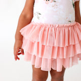Posh Peanut Short Sleeve Tulle Skirt Bodysuit - Vintage Pink Rose - Let Them Be Little, A Baby & Children's Clothing Boutique