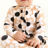 Posh Peanut Ruffled Zipper Footie - Reagan (Ribbed) - Let Them Be Little, A Baby & Children's Clothing Boutique