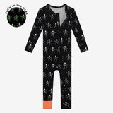 Posh Peanut Convertible One Piece - Dancing Skelly (Glow in the Dark) - Let Them Be Little, A Baby & Children's Clothing Boutique