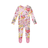 Posh Peanut Ruffled Zipper Footie - Gaia - Let Them Be Little, A Baby & Children's Clothing Boutique