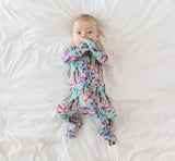 Posh Peanut Ruffled Zipper Footie - Irina - Let Them Be Little, A Baby & Children's Clothing Boutique