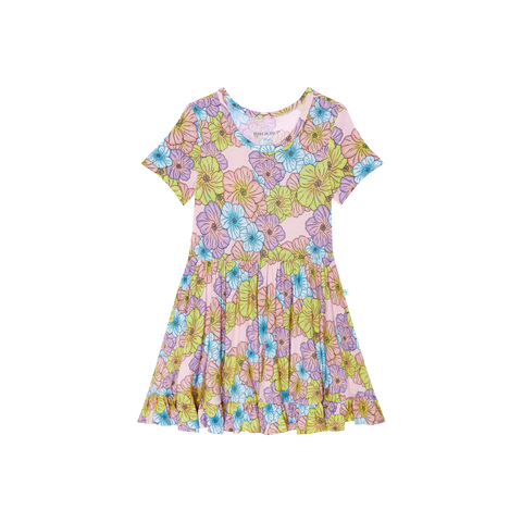 Posh Peanut Short Sleeve Ruffled Twirl Dress - Kourtney - Let Them Be Little, A Baby & Children's Clothing Boutique