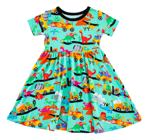Birdie Bean Short Sleeve Birdie Dress - Robby - Let Them Be Little, A Baby & Children's Clothing Boutique