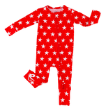 Birdie Bean Zip Romper w/ Convertible Foot - Star - Let Them Be Little, A Baby & Children's Clothing Boutique
