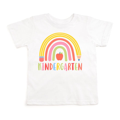 Sweet Wink Short Sleeve Tee - Kindergarten Pencil Rainbow - Let Them Be Little, A Baby & Children's Clothing Boutique