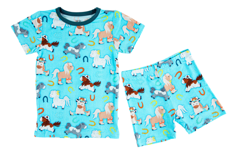 Birdie Bean Short Sleeve w/ Shorts 2 Piece PJ Set - Toby - Let Them Be Little, A Baby & Children's Clothing Boutique