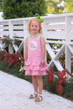 Trotter Street Kids Sleeveless Applique Dress - Watermelon - Let Them Be Little, A Baby & Children's Clothing Boutique